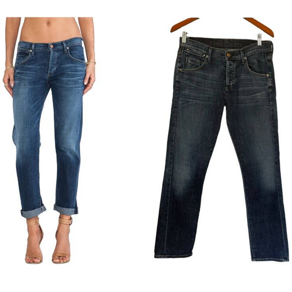 Citizens of Humanity Dylan Relaxed Boy High Rise Button Fly Denim Jeans Sz 26 - Picture 2 of 16